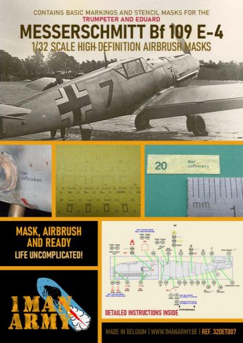 1 Man Army - Bf 109 E-4 for Eduard & Trumpeter