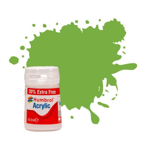 Humbrol - Humbrol Acrylic No38 Lime Gloss 18,2ml (14ml plus 30% extra free)