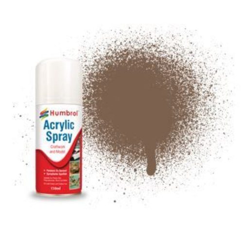 Humbrol - HUMBROL ACRYLIC HOBBY SPRAY 150ML No 29 Dark Brown