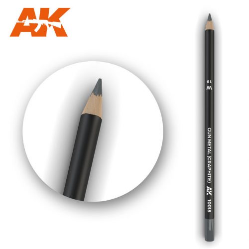 AK Interactive - Watercolor Pencil Gun Metal (Graphite)