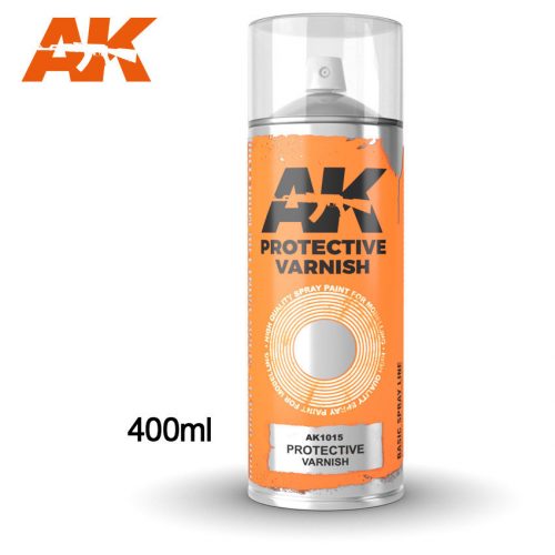 AK Interactive - Protective Varnish - Spray 400Ml (Includes 2 Nozzles)