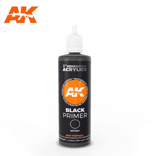 AK Interactive - Black Primer 100 ml 3rd Generation