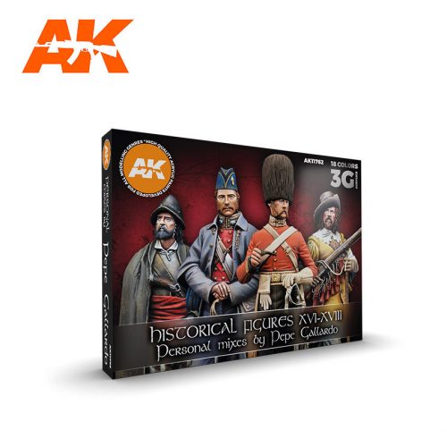 AK Interactive - Hystorical Figures S. Xvi-XVIII By Pepe