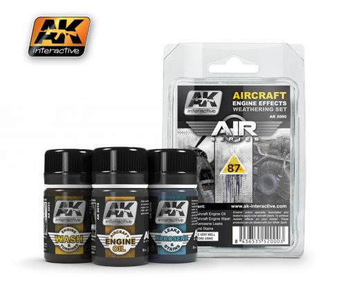 AK Interactive - Aircraft Engine Weathering Set