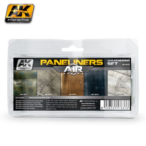 AK Interactive - Paneliners Weathering Set