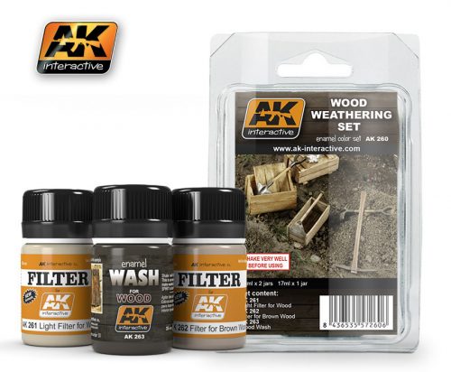 AK Interactive - Wood Weathering Set