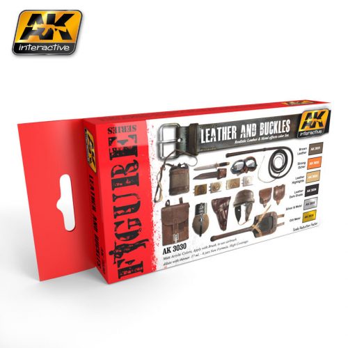 AK Interactive - Leather And Buckles Colors Set