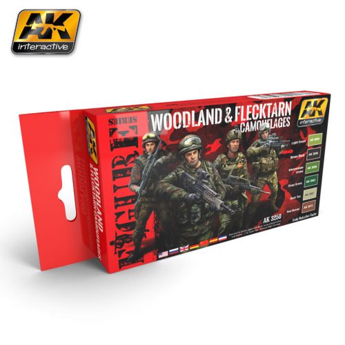 AK Interactive - Woodland And Flecktarn Modern Camouflages