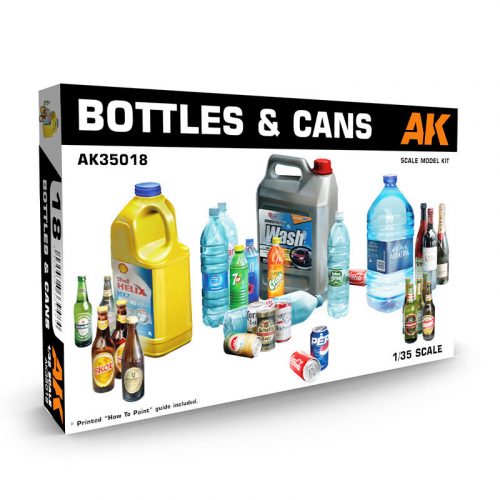 AK-Interactive - 1:35 Bottles & Cans