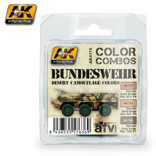 AK Interactive - Bundeswehr Desert Camouflage Colors Combo