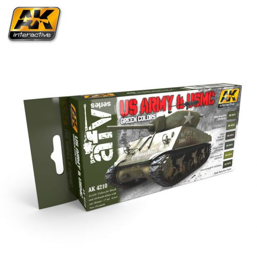 AK Interactive - Us Army & Usmc Green Colors