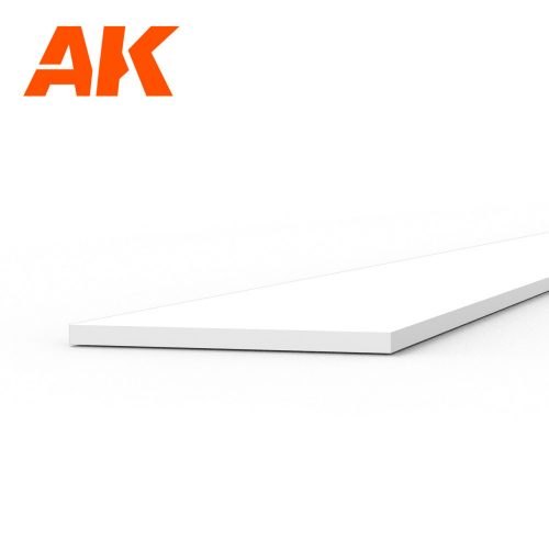 AK Interactive - Strips 0.30 x 5.00 x 350mm - STYRENE STRIP