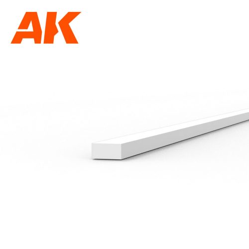 AK Interactive - Strips 0.50 x 1.00 x 350mm - STYRENE STRIP