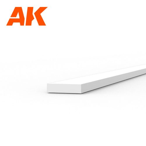 AK Interactive - Strips 0.50 x 2.00 x 350mm - STYRENE STRIP