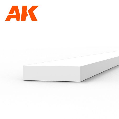 AK Interactive - Strips 1.00 x 4.00 x 350mm - STYRENE STRIP