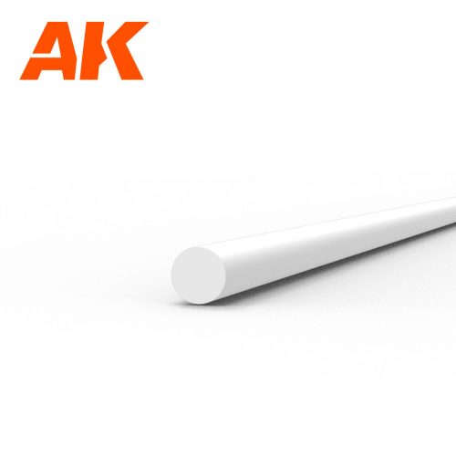 AK Interactive - Rod 1.00 diameter x 350mm - STYRENE STRIP