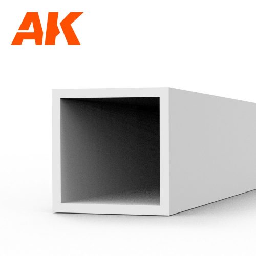 AK Interactive - Square hollow tube 4.00x350mm(0,7mm)-STYRENE STRIP