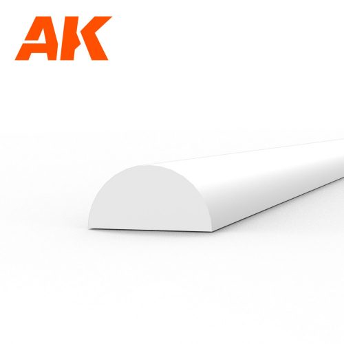 AK Interactive - Half cane 3.00 x 350mm - STYRENE STRIP