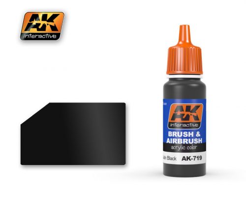 AK Interactive - Satin Black 17 ml