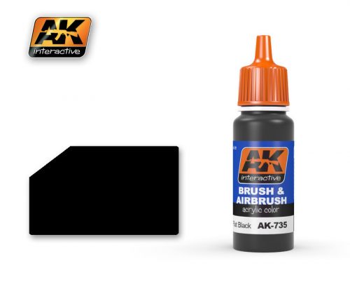 AK Interactive - Flat Black 17 ml