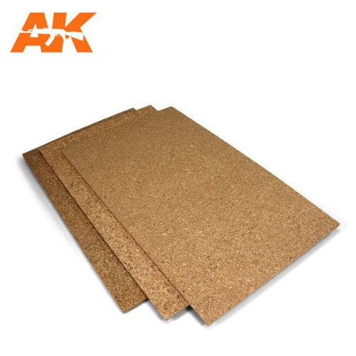 AK Interactive - Corck Sheets - Fine Grained - 200 X 300 X 1Mm (2 Sheets)