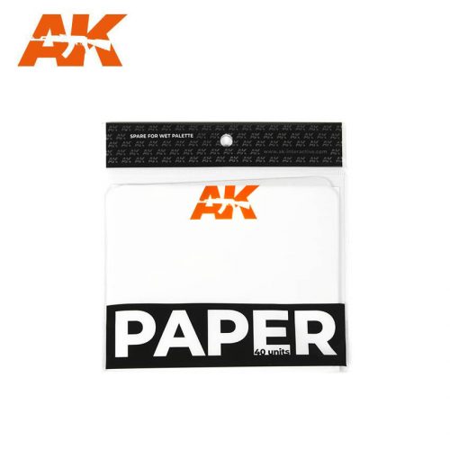 AK Interactive - Paper Wett Palette Replacement 40 Units