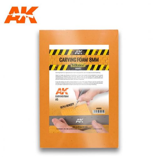 AK Interactive - CARVING FOAM 8 MM A5 SIZE (228 x 152 MM)