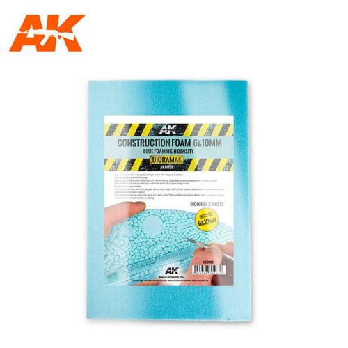 AK Interactive - CONSTRUCTION FOAM 6 10MM - BLUE FOAM