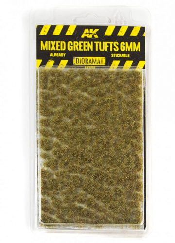 AK Interactive - Mixed Green Tufts 6mm