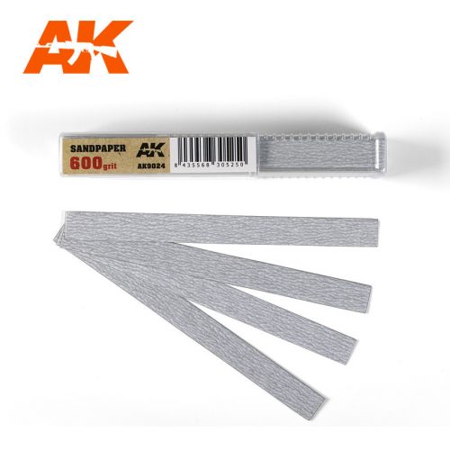 AK Interactive - Dry Sandpaper 600 grit x 50 units