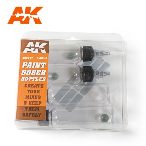 AK Interactive - Paint Doser Bottles 4x60ml