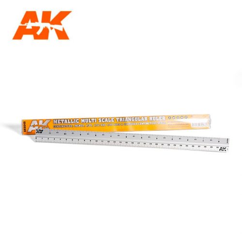 AK Interactive - Metallic Multi Scale Triangular Ruler