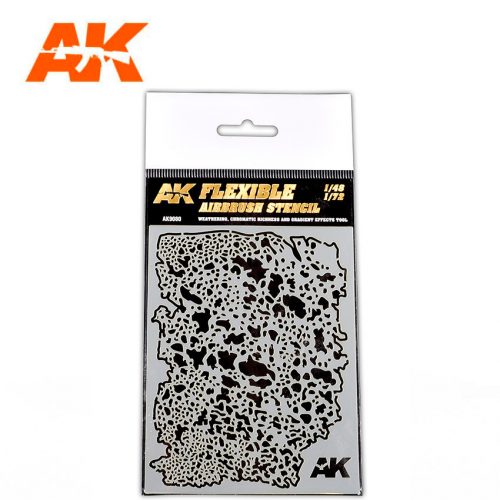 AK Interactive - Flexible Airbrush Stencil 1/48 1/72 hajlékony festősablon