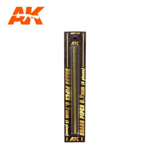 AK Interactive - Brass Pipes 0,7Mm, 5 Units