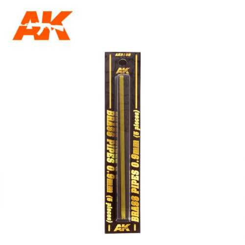 AK Interactive - Brass Pipes 0,9Mm, 5 Units