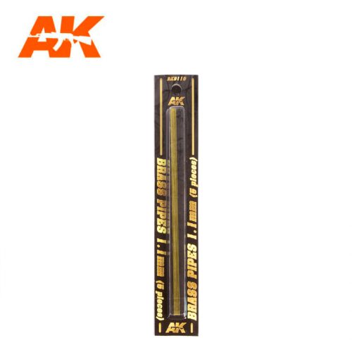 AK Interactive - Brass Pipes 1,1Mm, 5 Units