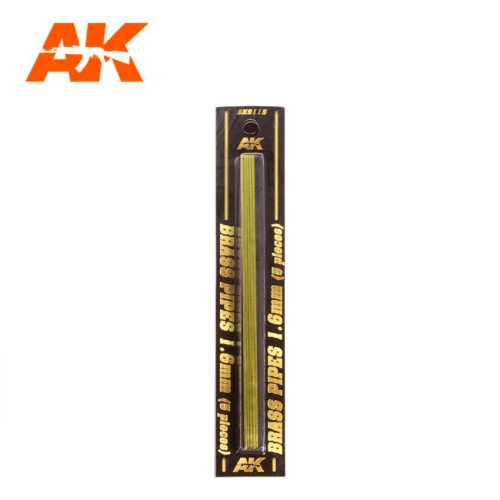 AK Interactive - Brass Pipes 1,6Mm, 5 Units