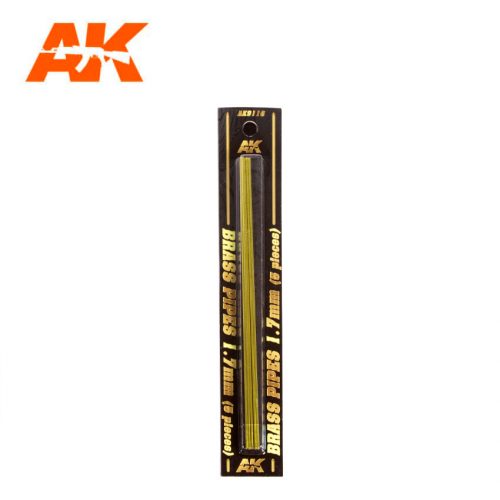 AK Interactive - Brass Pipes 1,7Mm, 5 Units