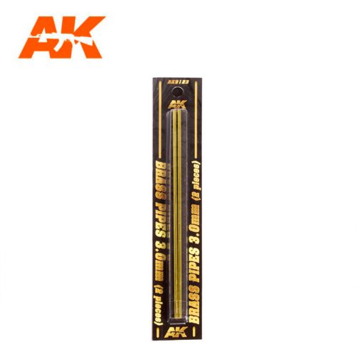 AK Interactive - Brass Pipes 3,0Mm, 2 Units