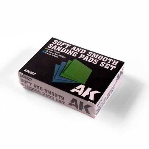 AK Interactive - AK9327 Soft and Smooth Sponge Sandpaper (4 pcs.)