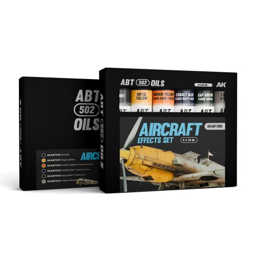 AK Interactive - AIRCRAFT EFFECTS SET - ABT 502 OILS