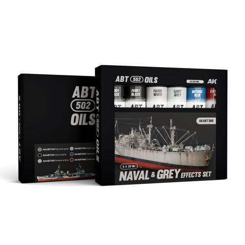 AK Interactive - NAVAL & GREY EFFECTS SET - ABT 502 OILS