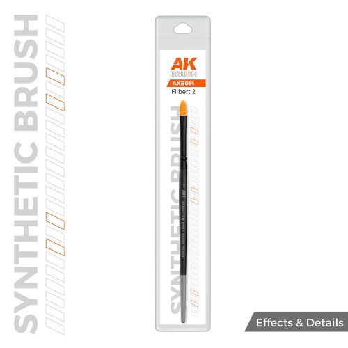 AK Interactive - AK SYNTHETIC BRUSH - FILBERT 2