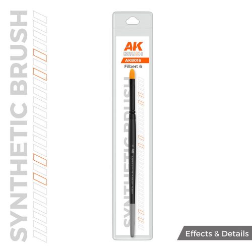 AK Interactive - AK SYNTHETIC BRUSH - FILBERT 6