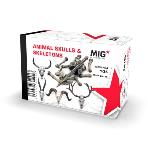 AK Interactive - ANIMAL SKULLS & SKELETONS 1:35