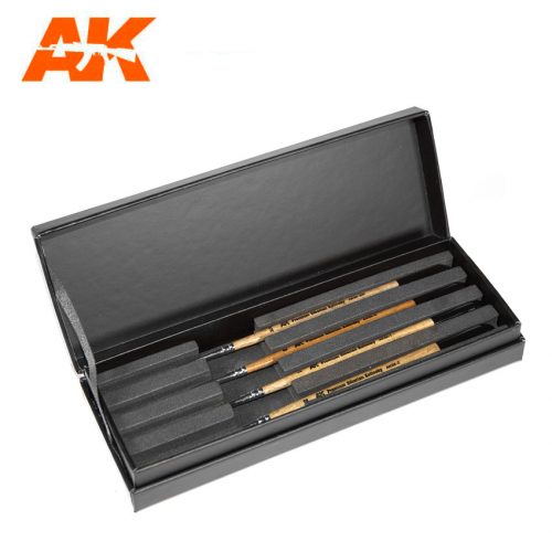 AK Interactive - Siberian Kolinsky Brushes Deluxe Case