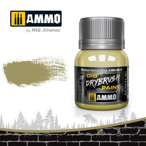 AMMO - Drybrush Medium German Yellow