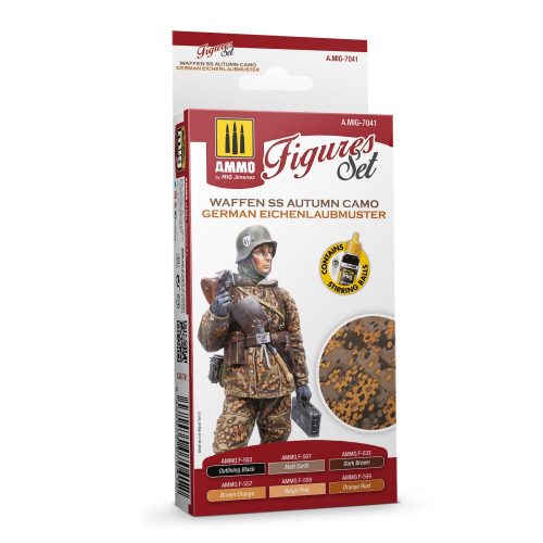 AMMO - Waffen Ss Autumn Camo. German Einchenlaubmuster Figures Set