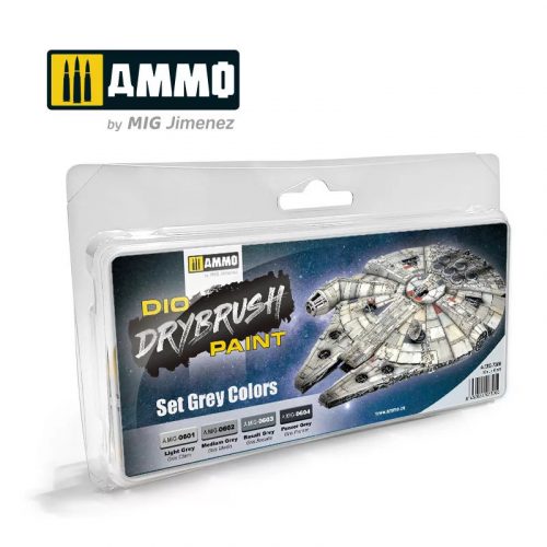 Ammo - Drybrush Set Grey Colors