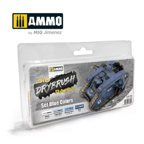 Ammo - Drybrush Set Blue Colors